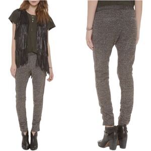 FREE People Shimmer Metallic Knit Jogger Pants Sz XS